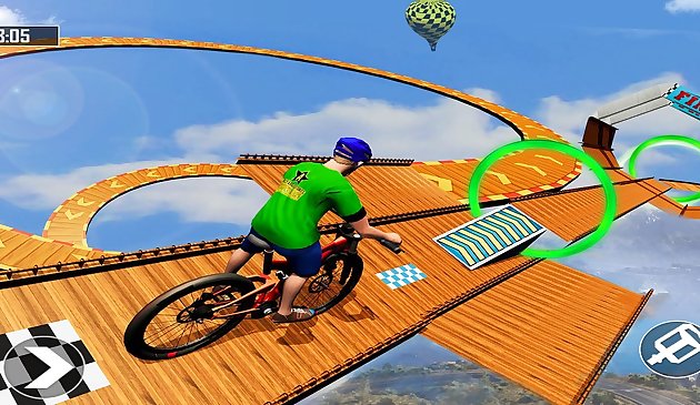 Гоночный BMX: невозможные велосипедные трюки