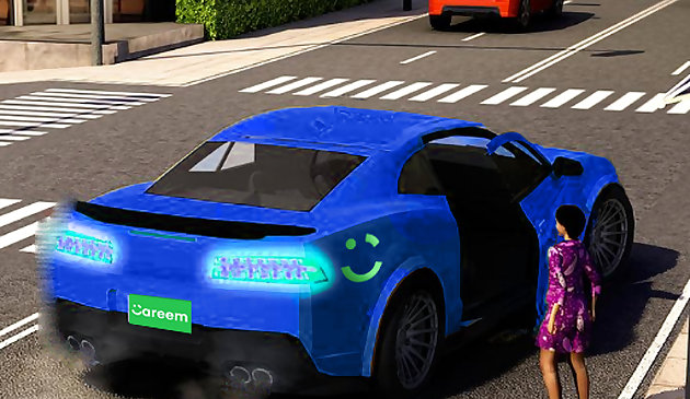 Водитель такси Uber 3D