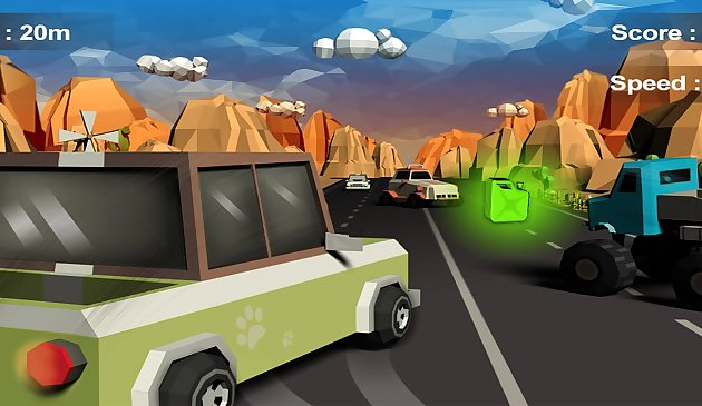 Бешеная дорожная игра: гонки автомобиля Поли