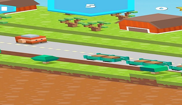 Блочный дорожный бегун игра 2Д