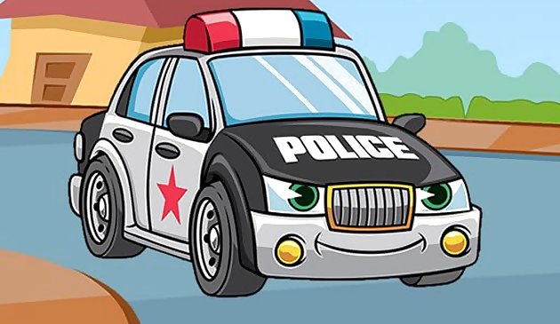 Полицейские автомобили пазл