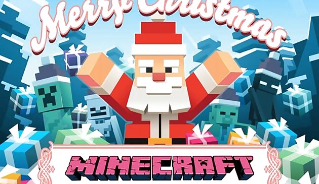 MineCraft Christmas Jigsaw  Puzzle