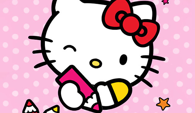 Раскрашиваем по номерам Hello Kitty