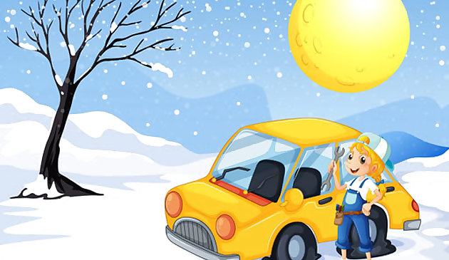 Snow Cars Jigsaw