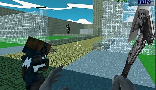 Пиксельный fps блочный бой спецназа
