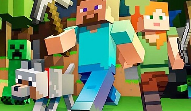 Minecraft коллекция пазлов