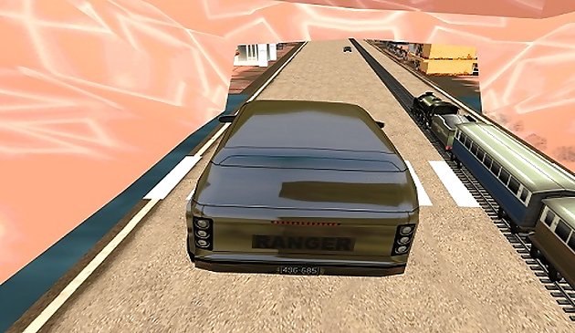 Поезд против Супер автомобиля гоночная игра