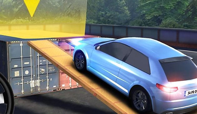 Небесная автомобильная парковка 3D