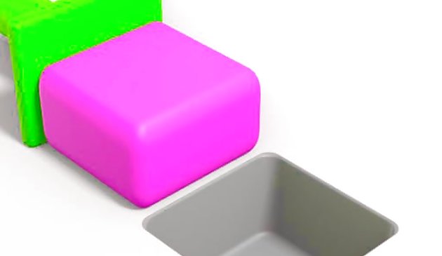 Толкните блок 3D