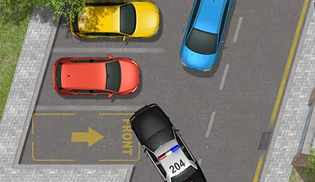 Припаркуйте полицейский автомобиль