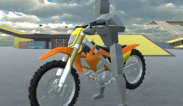 Спортивный трюк байка 3D
