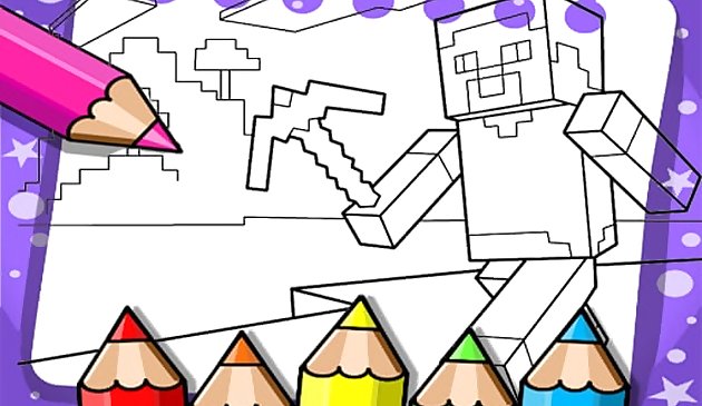 Minecraft книжка-раскраска