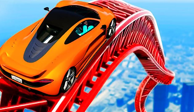 Автомобиль GT гоночные трюки невозможные треки 3D