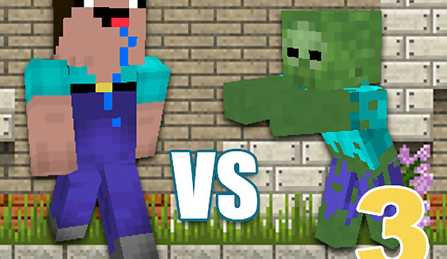 Minecraft Нуб против зомби 3