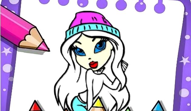 Простая Bratz раскраска