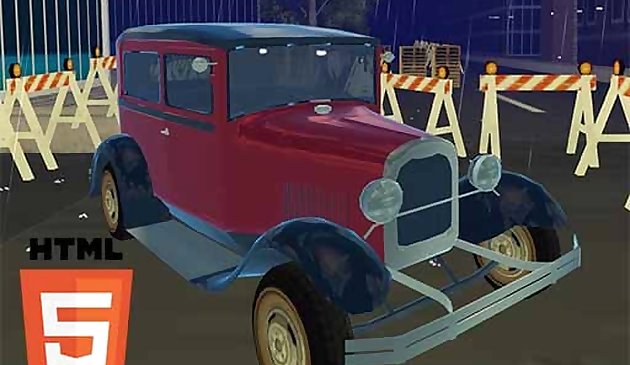 Парковка классический автомобиль