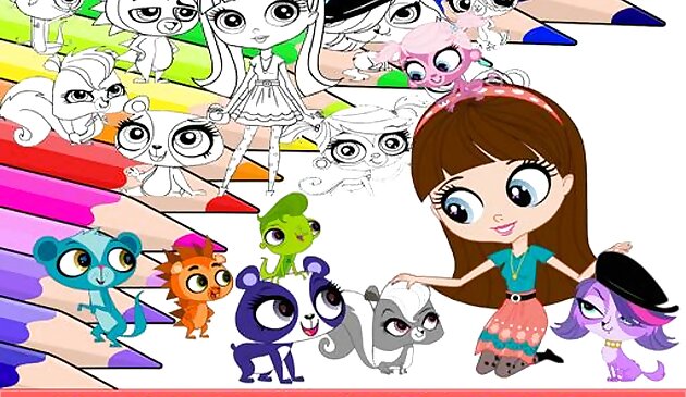 Книжка раскраска для Littles Pet Shop
