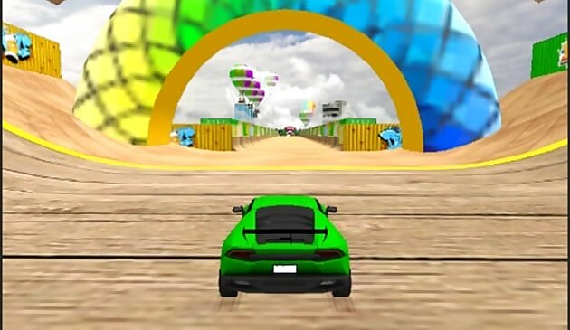 Экстремальный Сумасшедший автомобильный трюк Гонка мега рампы