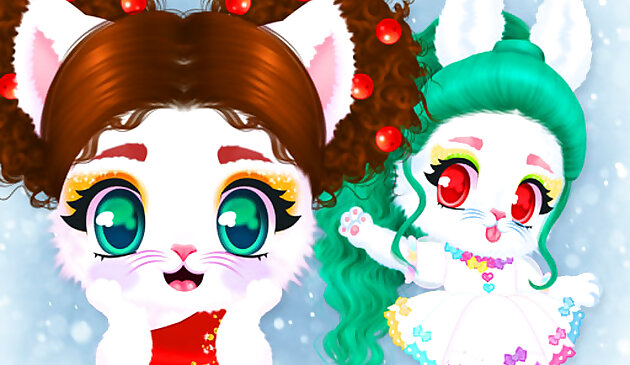 Кот и кролик праздник