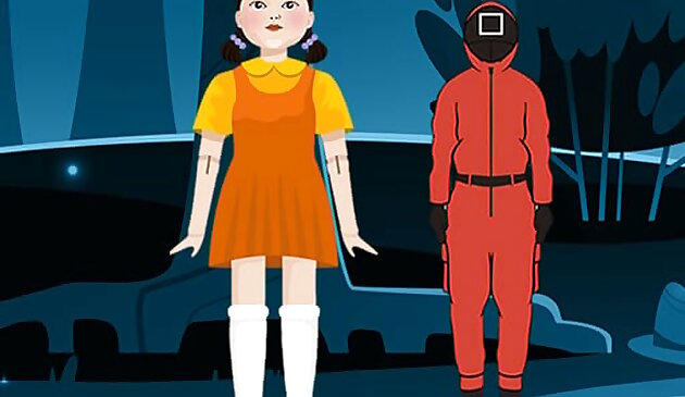 Игра в кальмара Найдите отличия