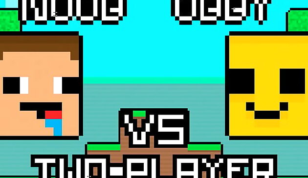 Нуб против Обби 2 игрока