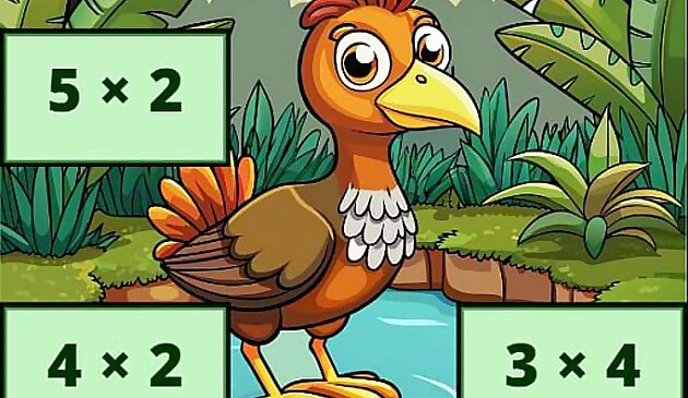 Умножение: открыть изображение птицы