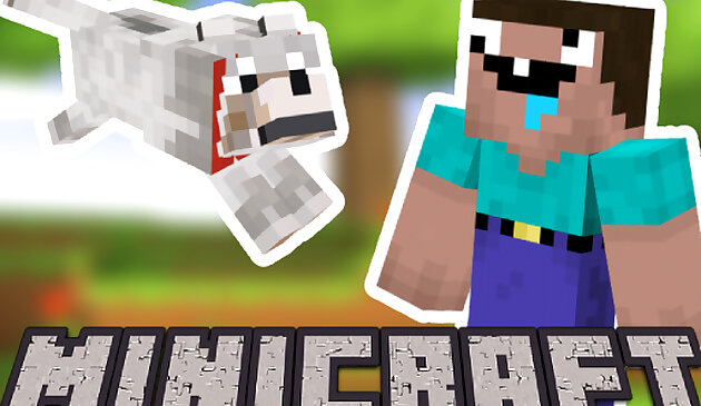 Minecraft Стив и волк приключение