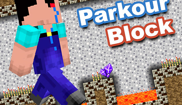 Minecraft паркур блок