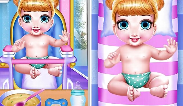 Уход за детьми игры для малышей