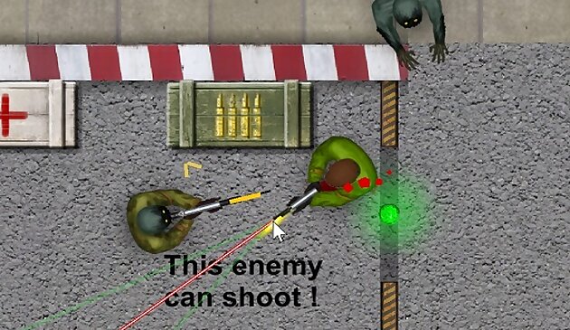 Зомби стрельба 2D